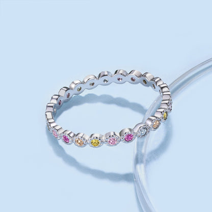 [Aurelle Style]Radiant Sparkling Round Cut Daily Ring
