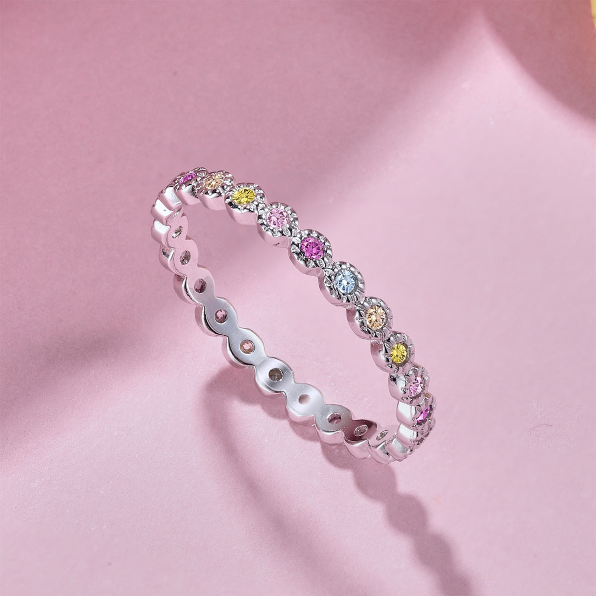 [Aurelle Style]Radiant Sparkling Round Cut Daily Ring