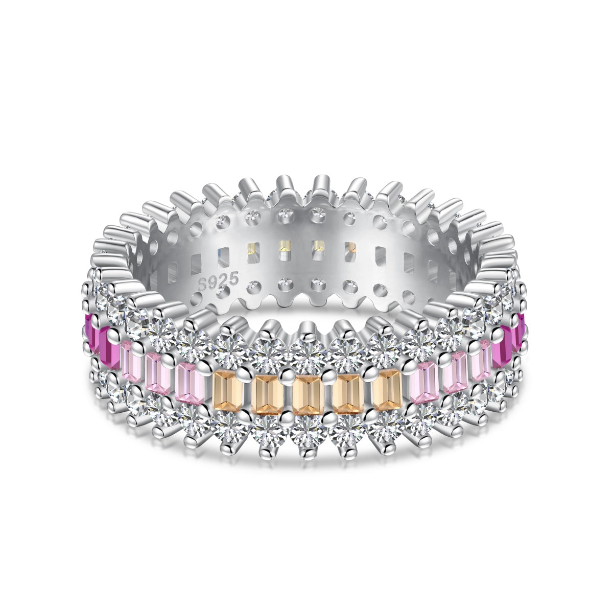 [Aurelle Style]Ornate Colorful Radiant Cut Daily Ring