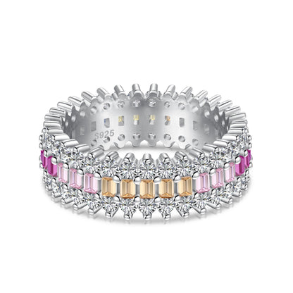 [Aurelle Style]Ornate Colorful Radiant Cut Daily Ring