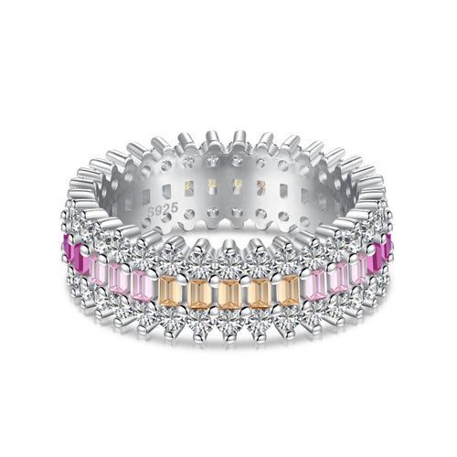 [Aurelle Style]Ornate Colorful Radiant Cut Daily Ring