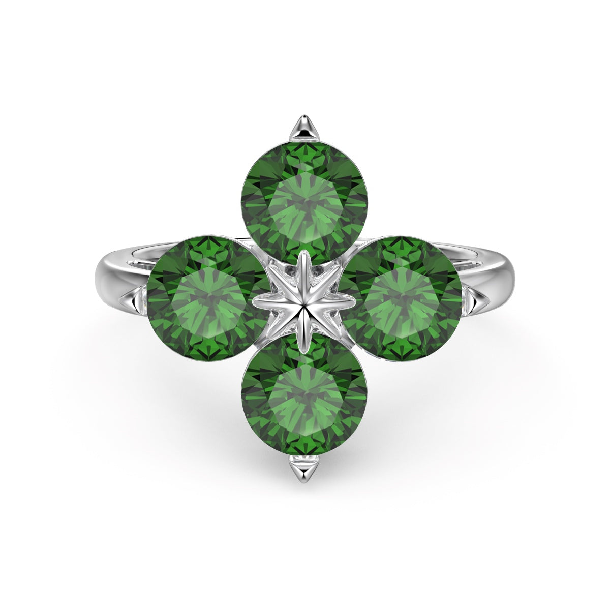 [Aurelle Style]Four-Leaf Clover Eight-Pointed Star Ring
