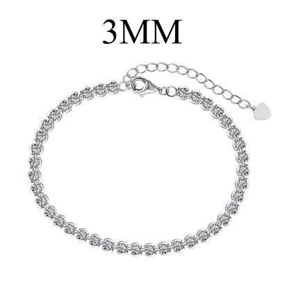 [Aurelle Style]Ornate  Sparkling Round Cut Daily Bracelet