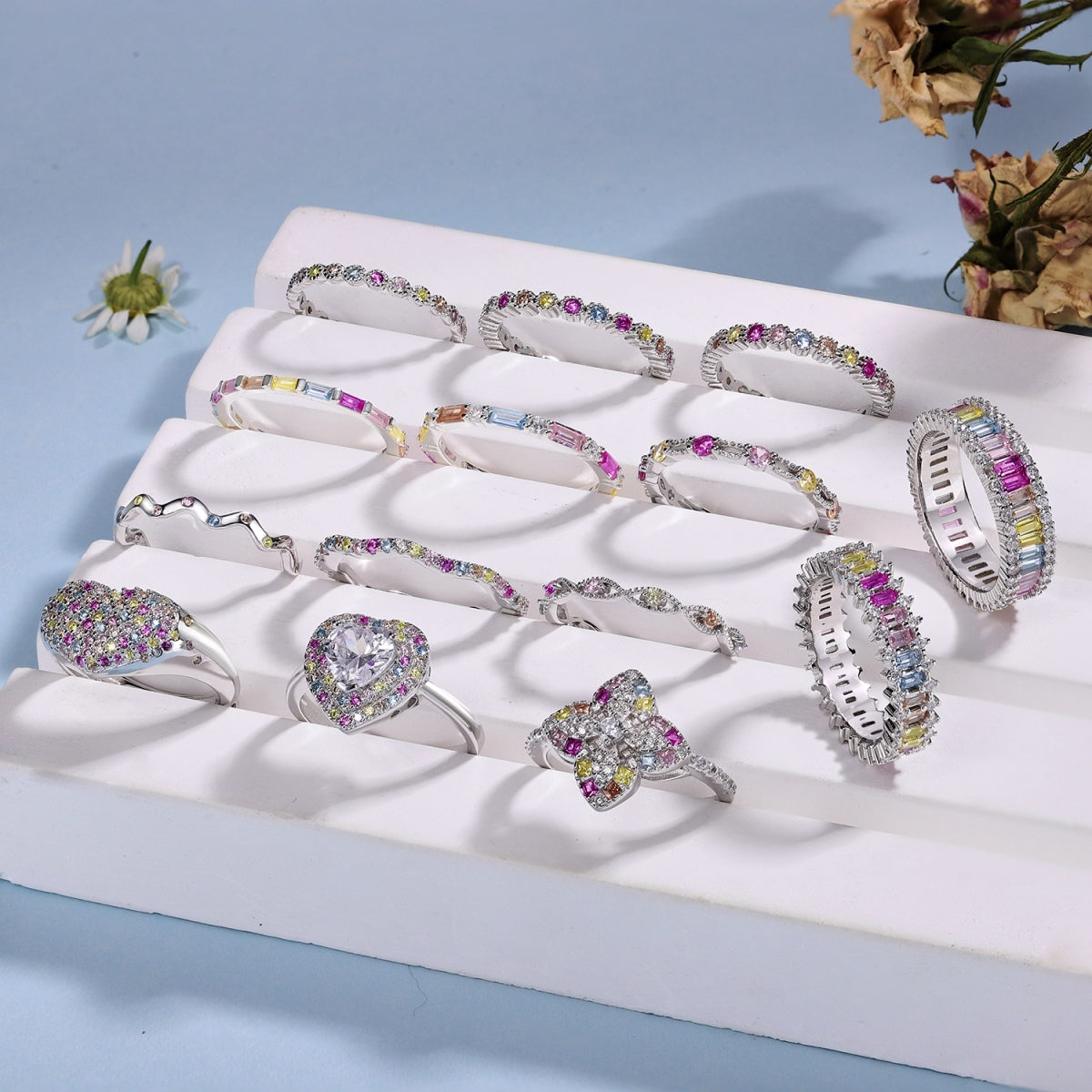 [Aurelle Style]Unique Scintillating Round Cut Daily Ring
