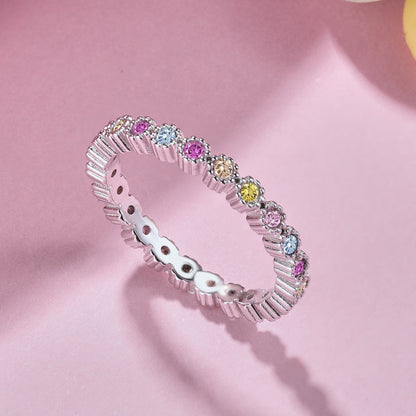[Aurelle Style]Unique Scintillating Round Cut Daily Ring