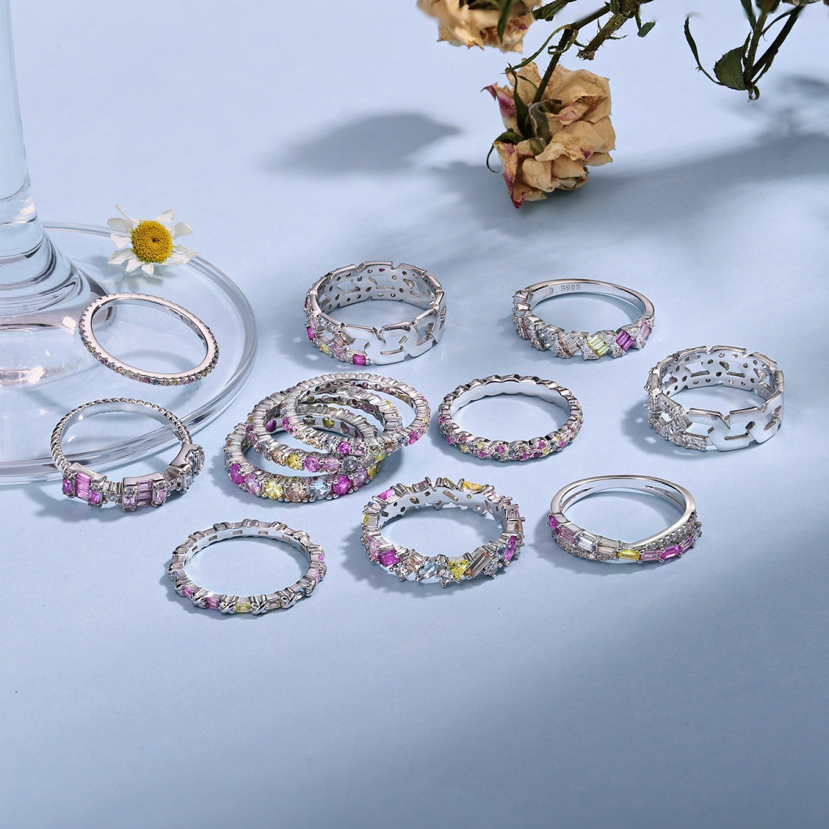 [Aurelle Style]Unique Scintillating Round Cut Daily Ring