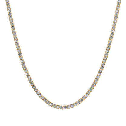 [Aurelle Style]Delicate Round Shape Tennis Necklace