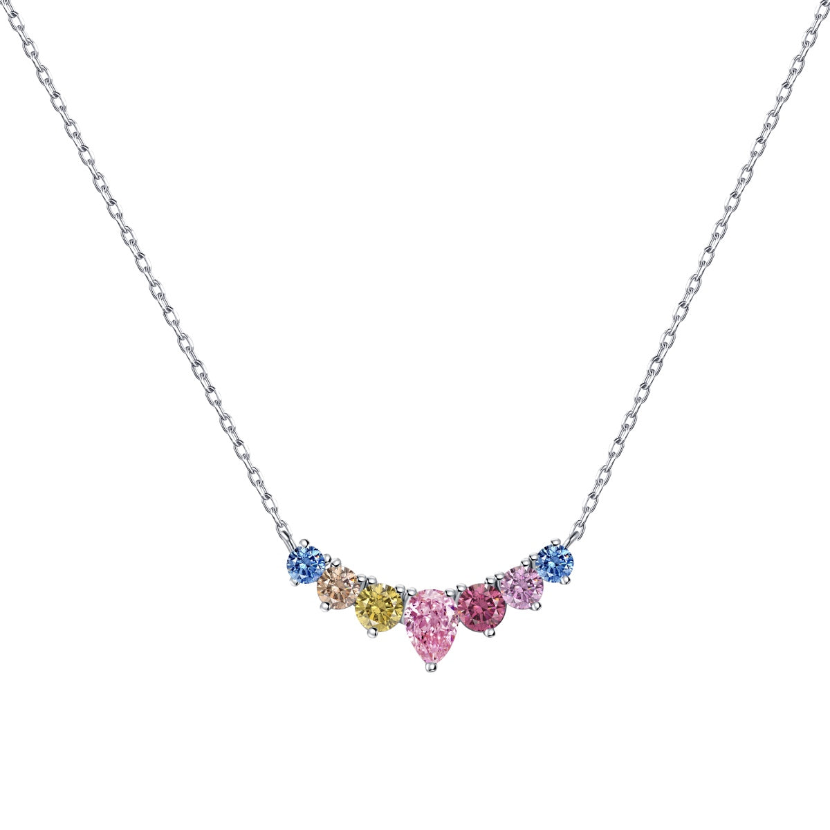[Aurelle Style]Dainty Colorful Heart Necklace