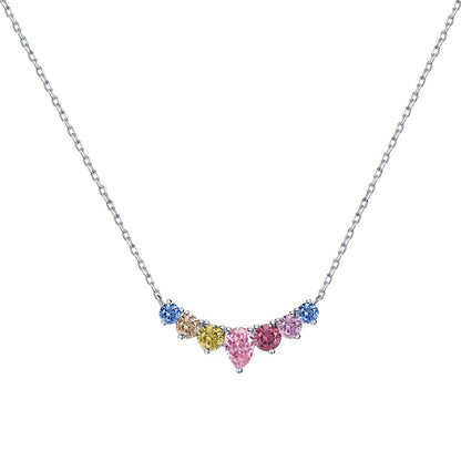 [Aurelle Style]Dainty Colorful Heart Necklace