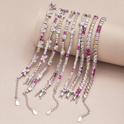 [Aurelle Style]Ornate Colorful Butterfly Shape Round Cut Daily Bracelet