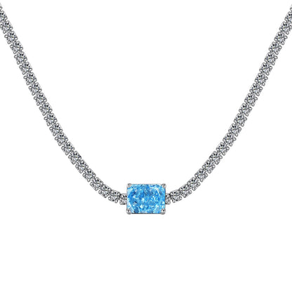 [Aurelle Style]2.0 carat Ornate Emerald Cut Necklace
