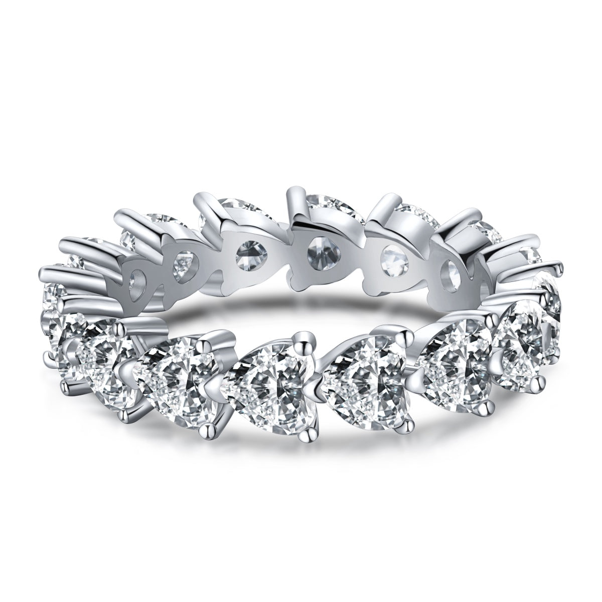 [Aurelle Style]0.25 Carat Radiant Romance Heart Cut Lover Ring