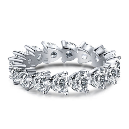 [Aurelle Style]0.25 Carat Radiant Romance Heart Cut Lover Ring