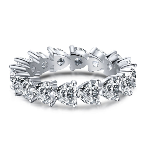 [Aurelle Style]0.25 Carat Radiant Romance Heart Cut Lover Ring