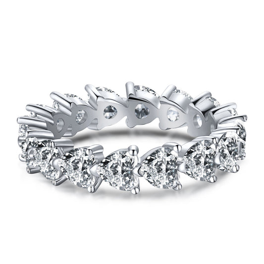 [Aurelle Style]0.25 Carat Radiant Romance Heart Cut Lover Ring