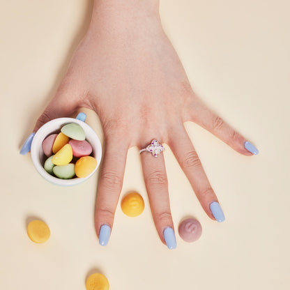 [Aurelle Style]Luxurious Colorful Flower Shape Banquet Ring