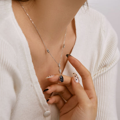 [Aurelle Style]Dazzling Pear Cut Necklace