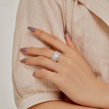 [Aurelle Style]Luxurious Colorful Radiant Cut Daily Ring