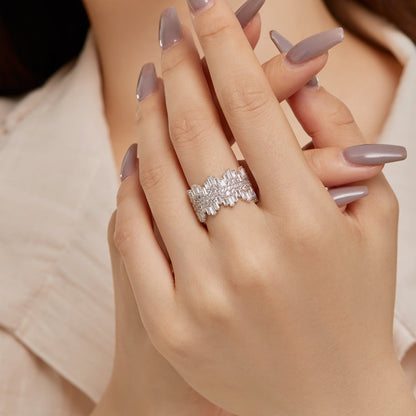 [Aurelle Style]Luxurious Colorful Radiant Cut Daily Ring