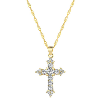 [Aurelle Style]Delicate Cross Shape Necklace