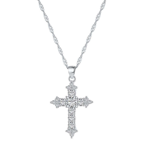 [Aurelle Style]Delicate Cross Shape Necklace
