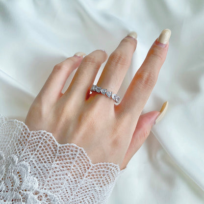[Aurelle Style]0.25 Carat Radiant Romance Heart Cut Lover Ring