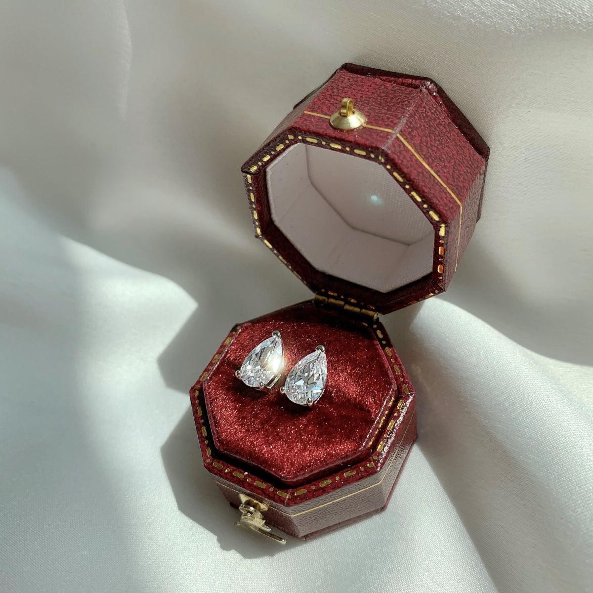 [Aurelle Style]Ornate Water Drop Shape Earrings