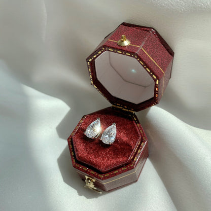 [Aurelle Style]Ornate Water Drop Shape Earrings