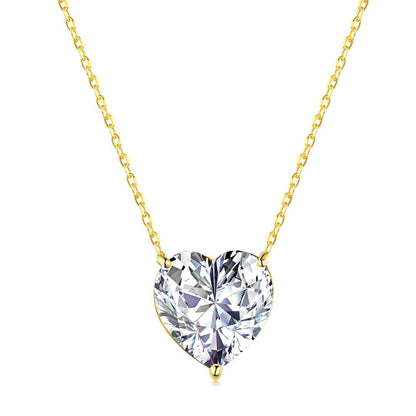 [Aurelle Style]6.0 carat Radiant Heart Shape Necklace