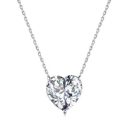 [Aurelle Style]6.0 carat Radiant Heart Shape Necklace