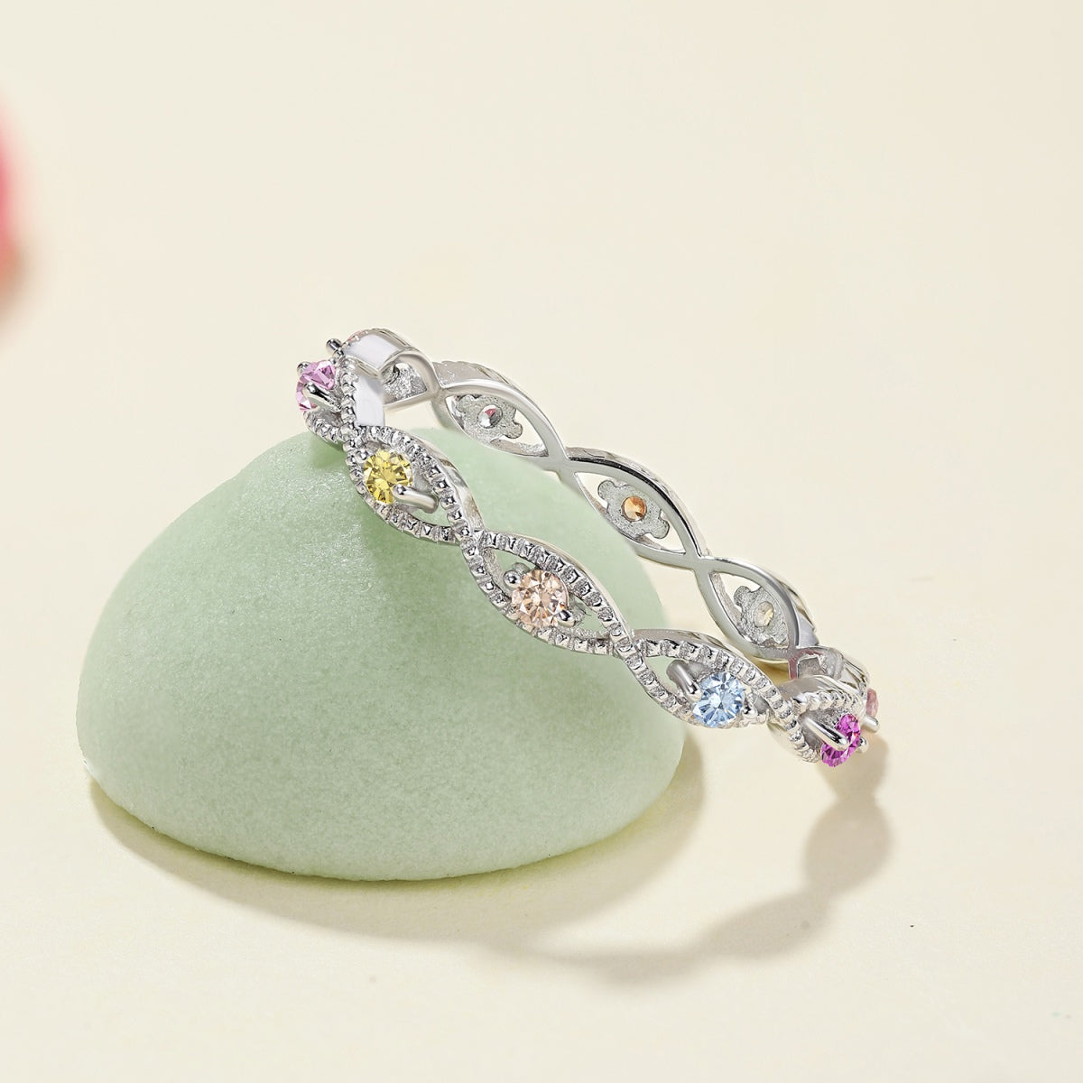 [Aurelle Style]Elegant Energetic Round Cut Daily Ring