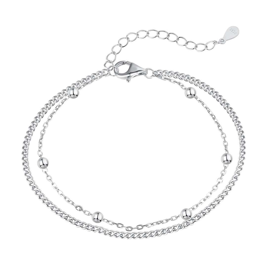 [Aurelle Style]Delicate Bead Double Layer Bracelet