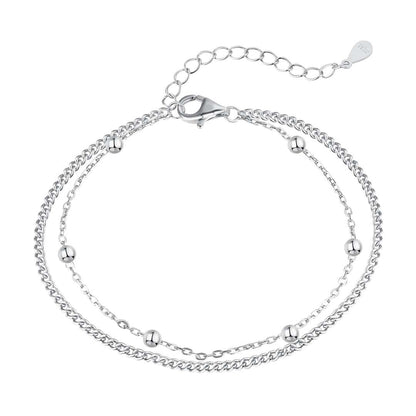 [Aurelle Style]Delicate Bead Double Layer Bracelet