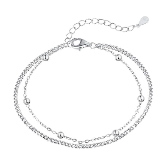 [Aurelle Style]Delicate Bead Double Layer Bracelet