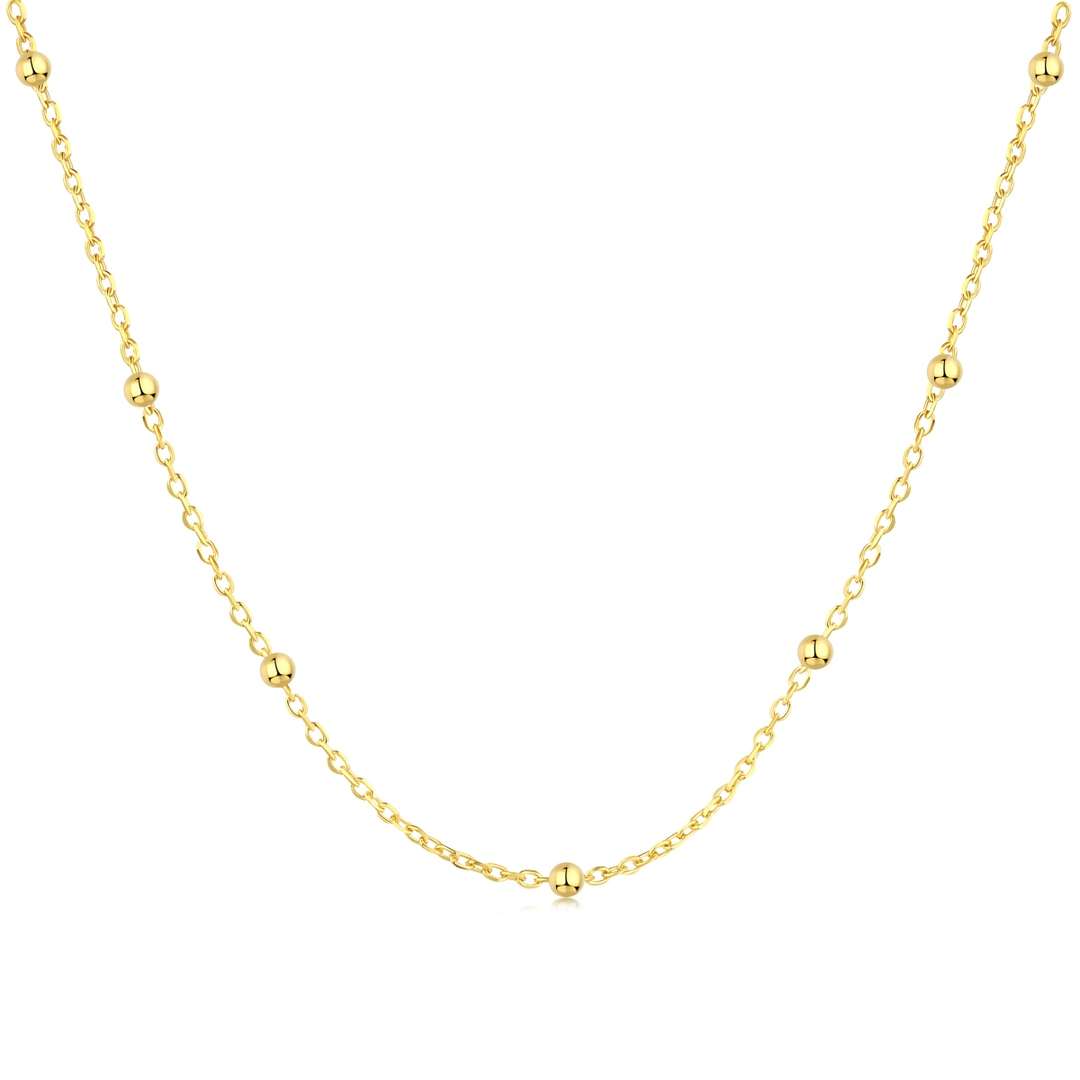 [Aurelle Style]Small Bead Clavicle Chain Simple Necklace