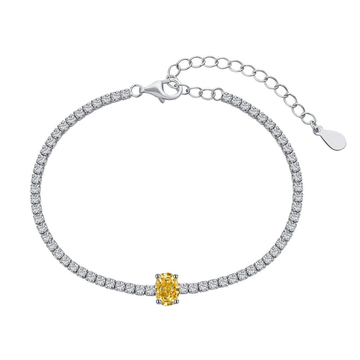 [Aurelle Style]0.75 Carat Exquisite Oval Cut Daily Bracelet