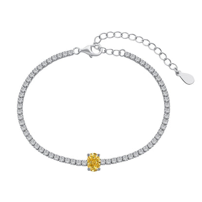[Aurelle Style]0.75 Carat Exquisite Oval Cut Daily Bracelet