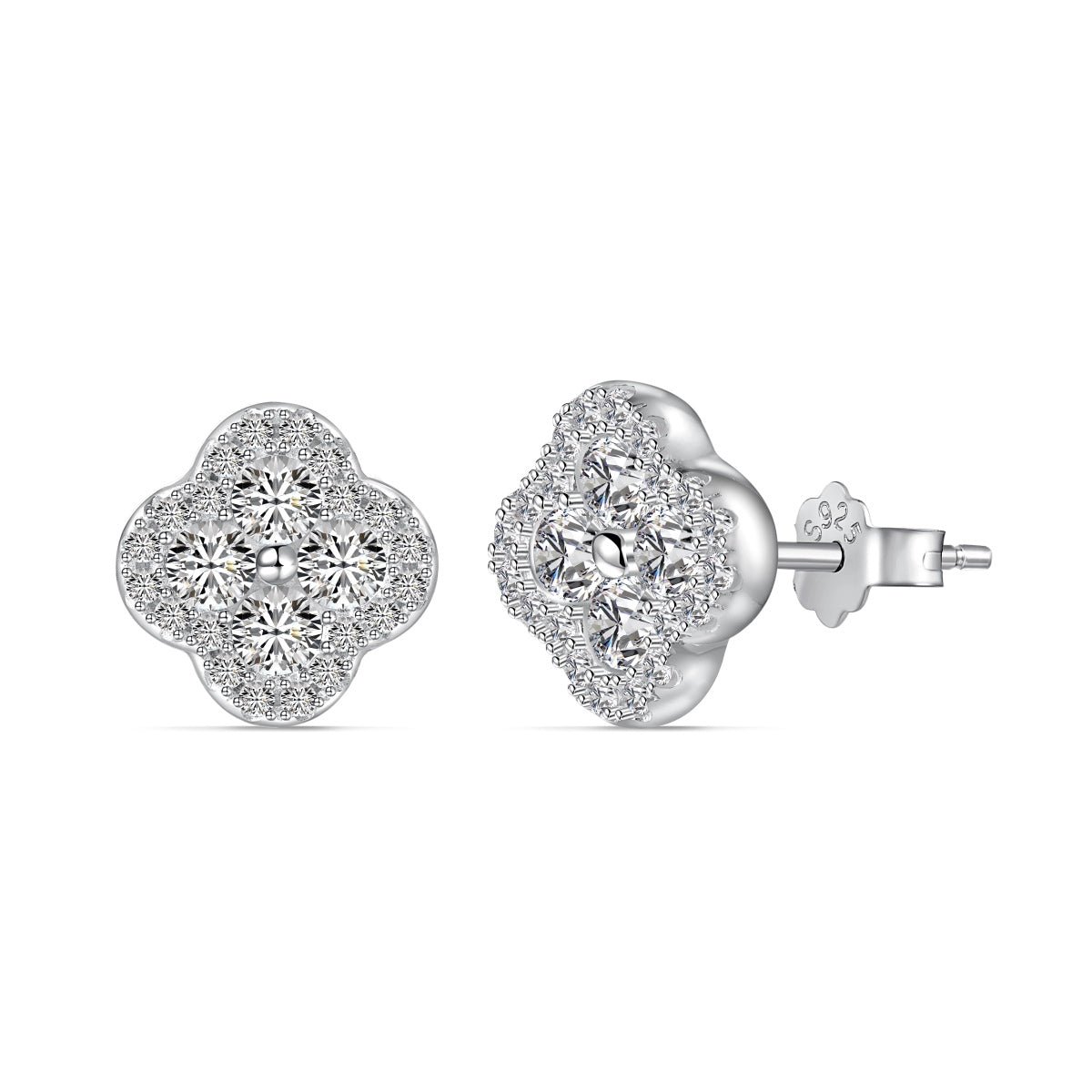 [Aurelle Style]Four-Leaf Clover Flower Shaped Earrings