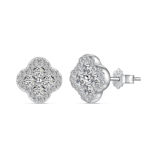 [Aurelle Style]Four-Leaf Clover Flower Shaped Earrings