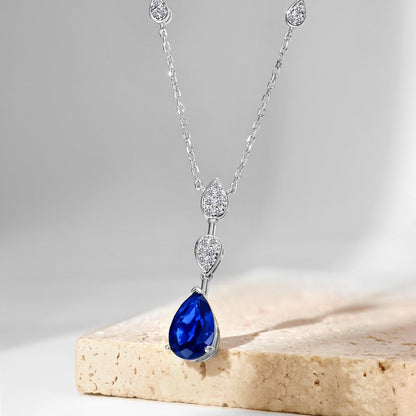 [Aurelle Style]Dazzling Pear Cut Necklace