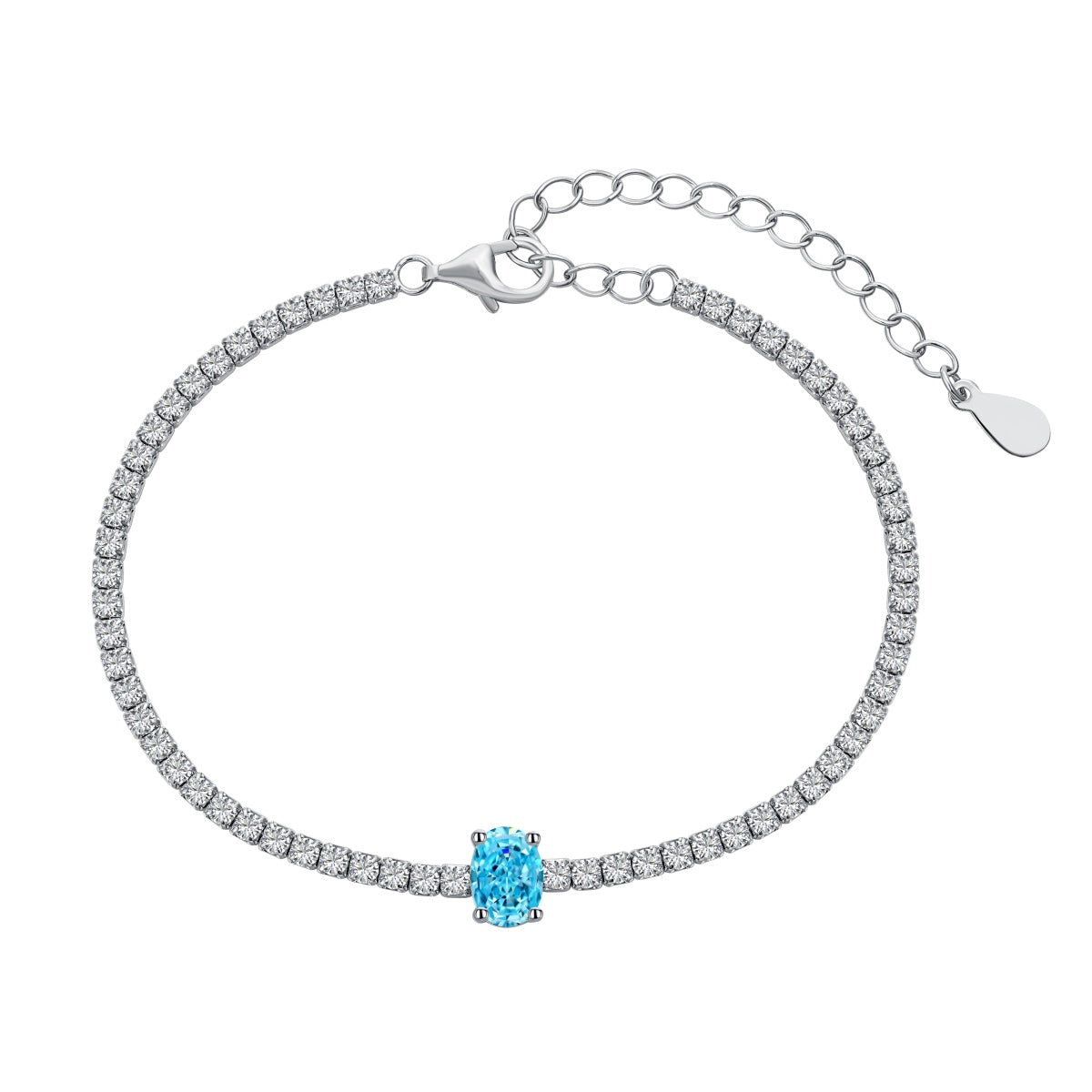 [Aurelle Style]0.75 Carat Exquisite Oval Cut Daily Bracelet