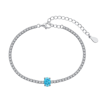 [Aurelle Style]0.75 Carat Exquisite Oval Cut Daily Bracelet