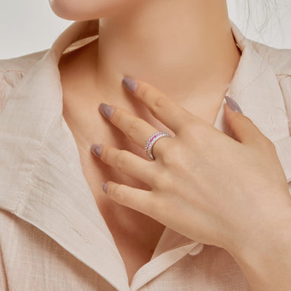 [Aurelle Style]Ornate Colorful Radiant Cut Daily Ring