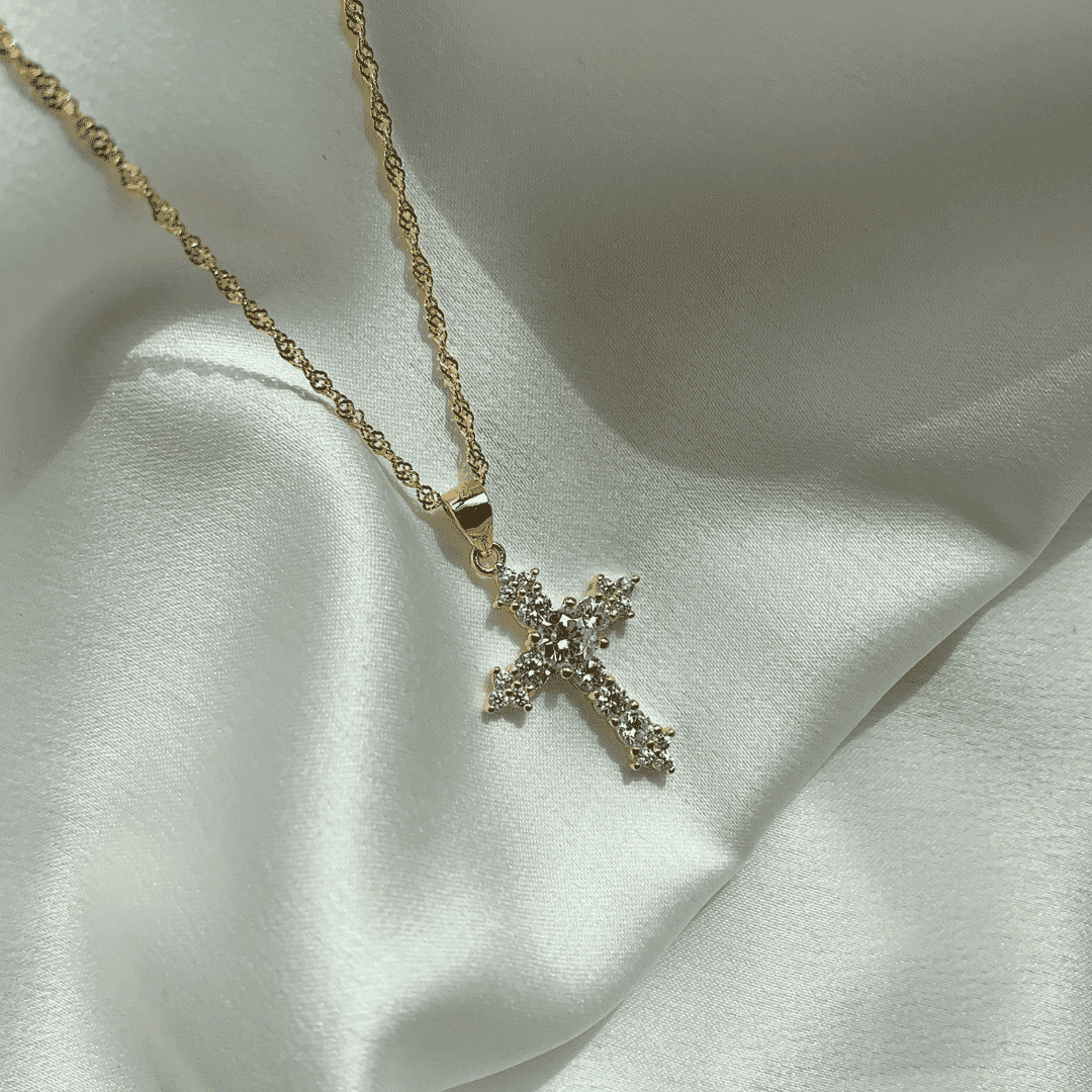 [Aurelle Style]Delicate Cross Shape Necklace
