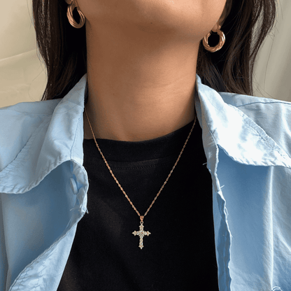 [Aurelle Style]Delicate Cross Shape Necklace