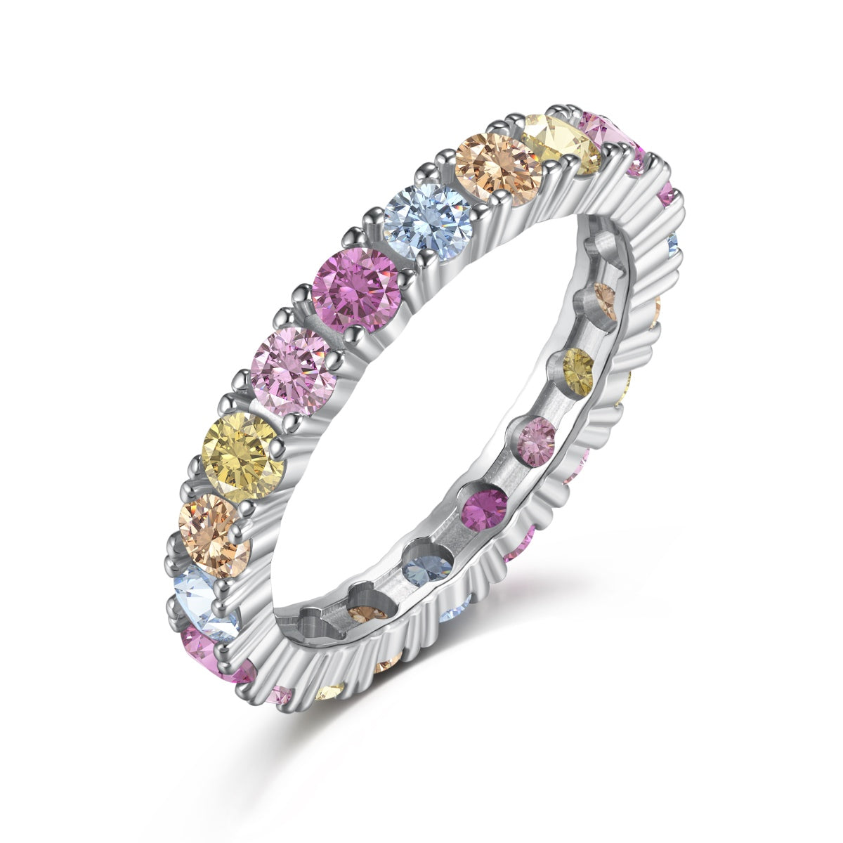 [Aurelle Style]Dazzling Lustrous Round Cut Tennis Ring