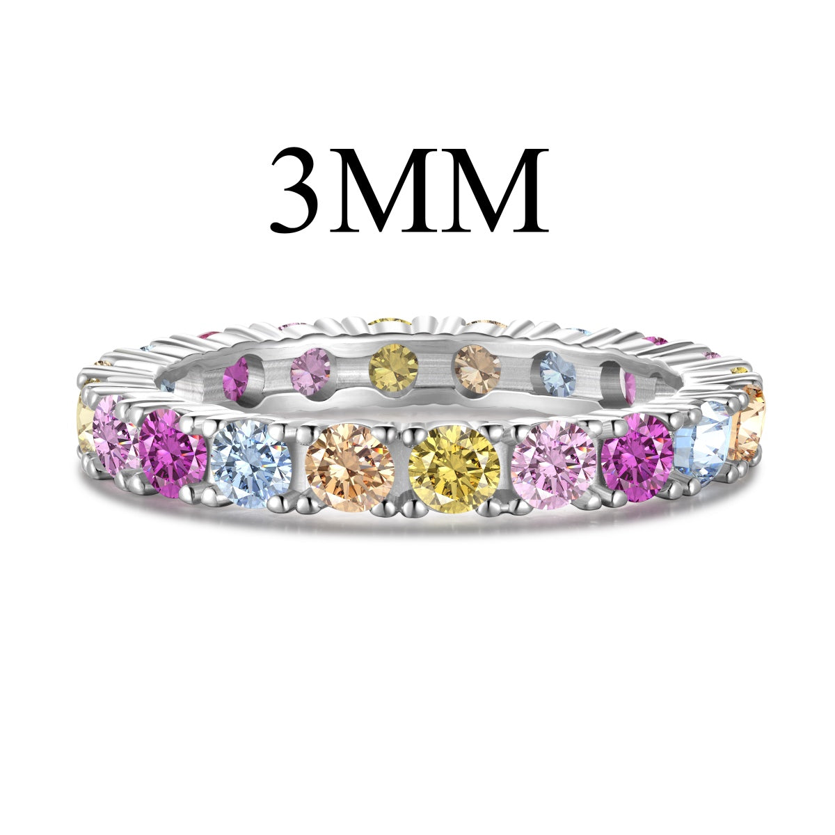 [Aurelle Style]Dazzling Lustrous Round Cut Tennis Ring