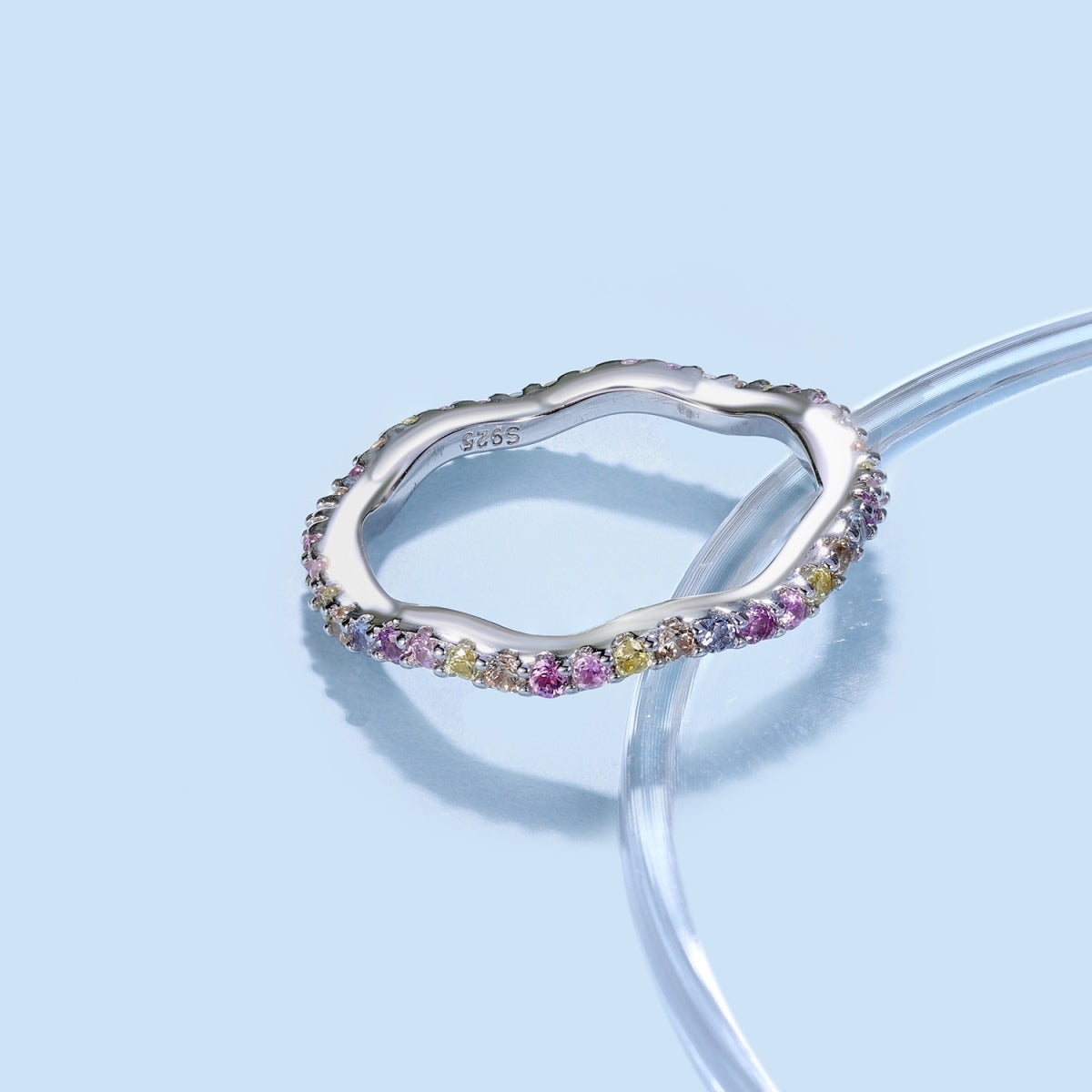 [Aurelle Style]Dainty Colorful Round Cut Party Ring