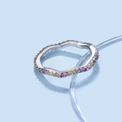 [Aurelle Style]Dainty Colorful Round Cut Party Ring