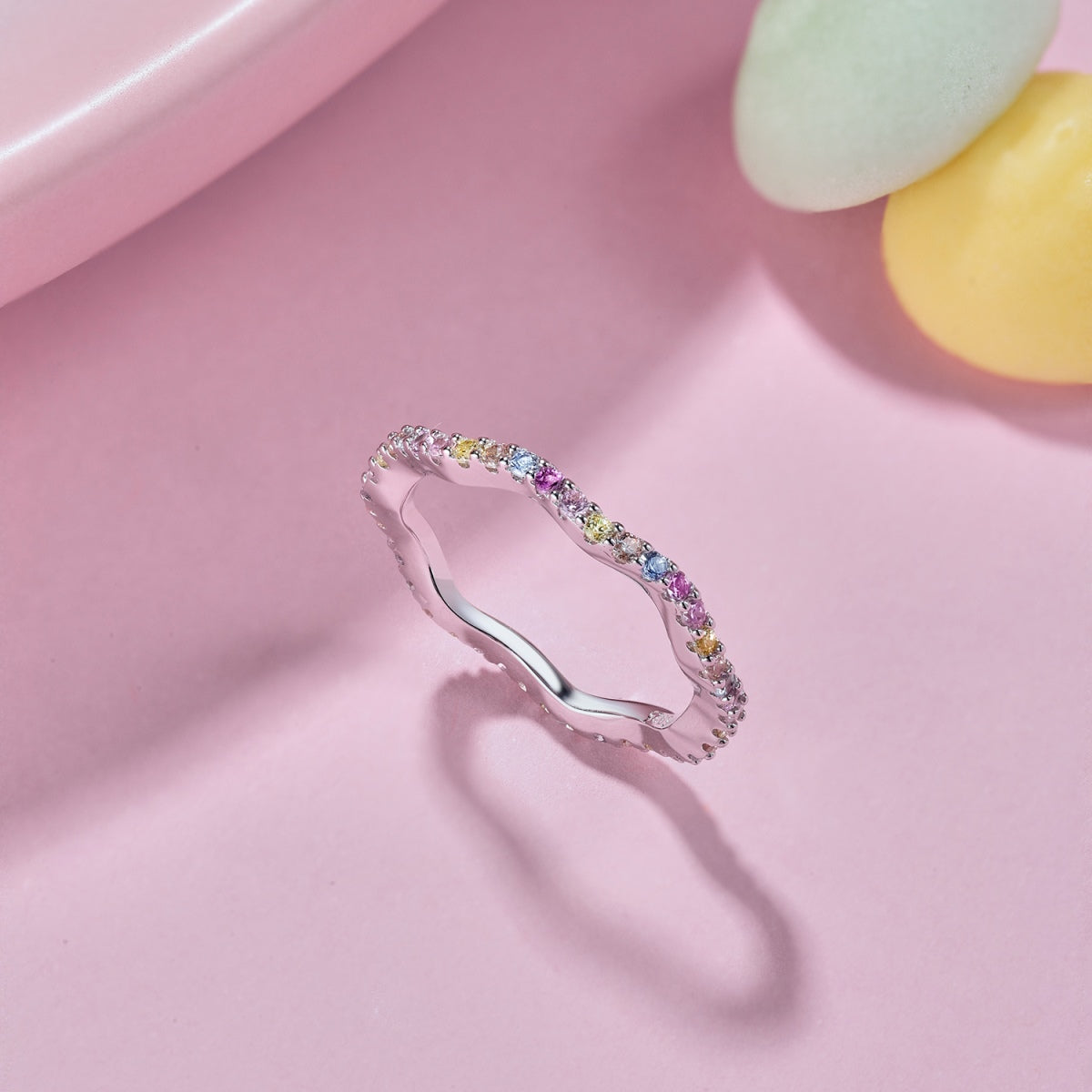 [Aurelle Style]Dainty Colorful Round Cut Party Ring